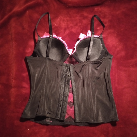 Vintage Y2K Hot Pink detail corset by Morbid Threads - Picture 2 of 3